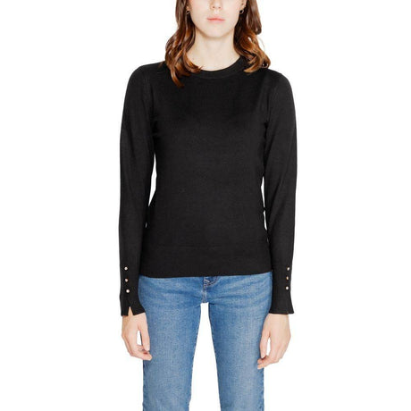 Jacqueline De Yong Black Viscose Tops & T-Shirt - Hilstor