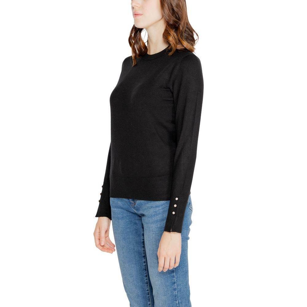 Jacqueline De Yong Black Viscose Tops & T-Shirt - Hilstor