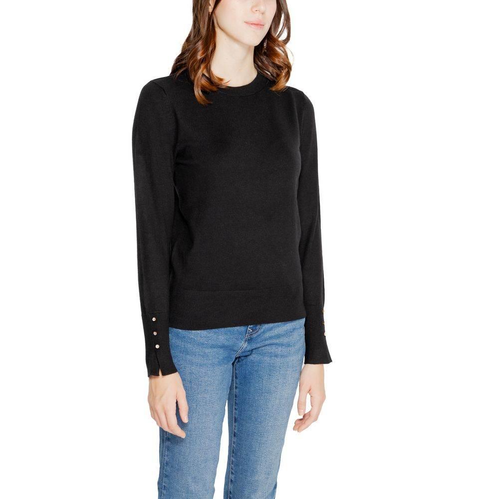 Jacqueline De Yong Black Viscose Tops & T-Shirt - Hilstor