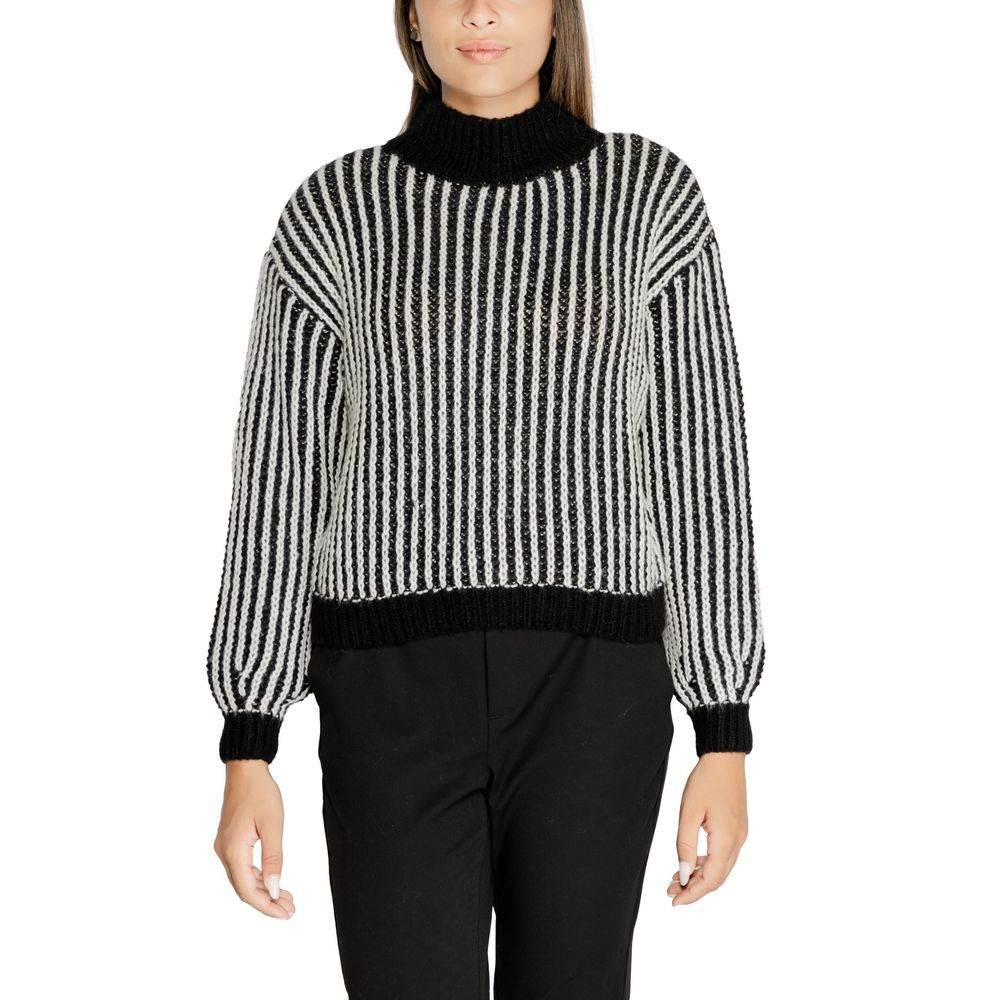 Jacqueline De Yong Black Polyester Sweater - Hilstor