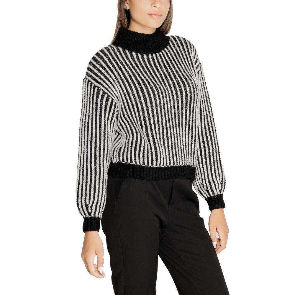 Jacqueline De Yong Black Polyester Sweater - Hilstor