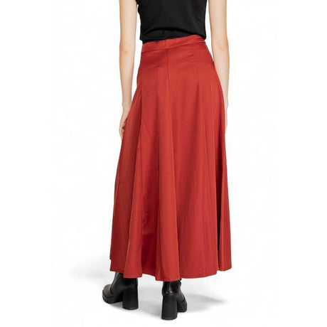 Vero Moda Red Polyester Skirt - Hilstor