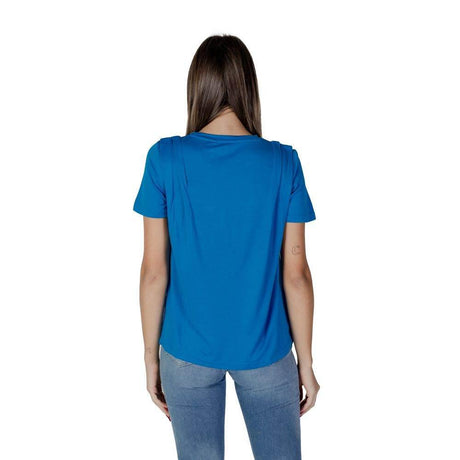 B.Young Blue Modal Tops & T-Shirt - Hilstor