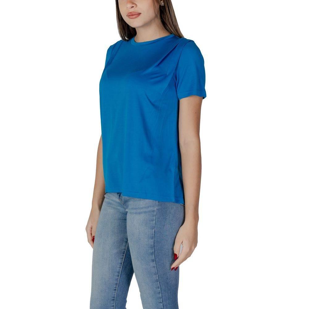 B.Young Blue Modal Tops & T-Shirt - Hilstor