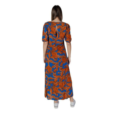 B.Young Blue Viscose Dress - Hilstor