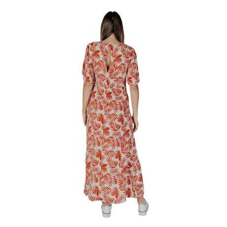 B.Young Red Viscose Dress - Hilstor