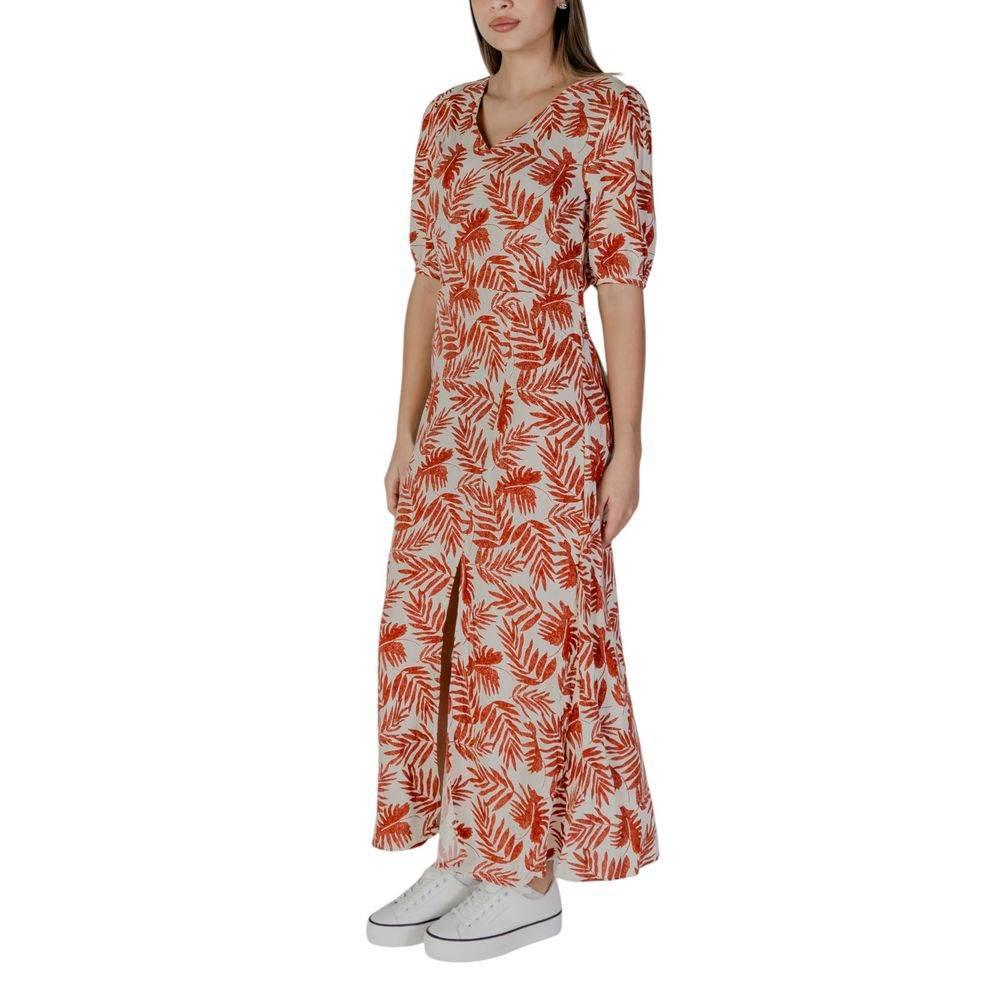 B.Young Red Viscose Dress - Hilstor