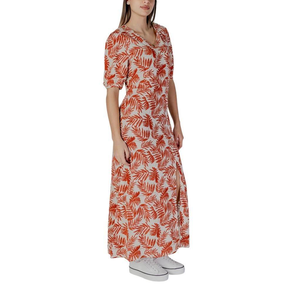 B.Young Red Viscose Dress - Hilstor