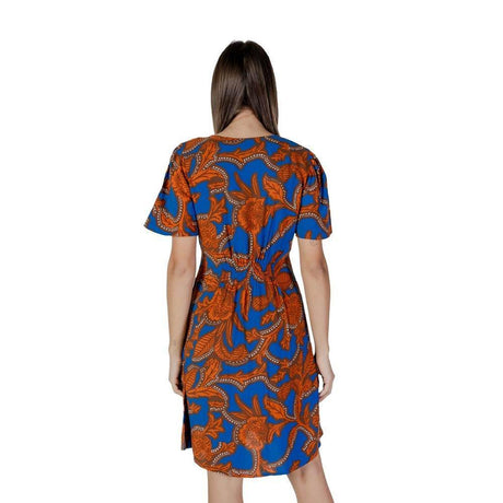 B.Young Blue Viscose Dress - Hilstor