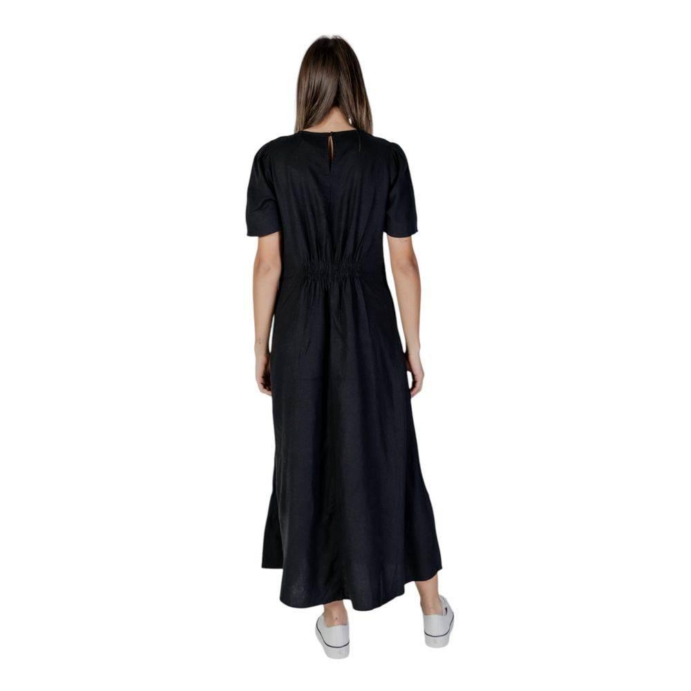 B.Young Black Linen Dress - Hilstor