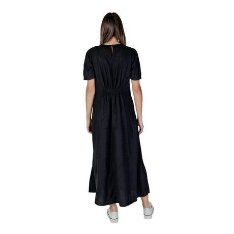 B.Young Black Linen Dress - Hilstor