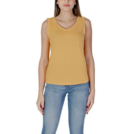 B.Young Yellow Cotton Tops & T-Shirt - Hilstor