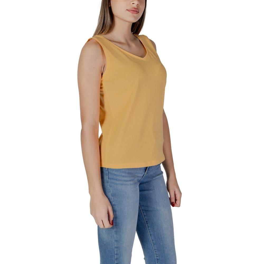 B.Young Yellow Cotton Tops & T-Shirt - Hilstor