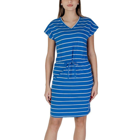 B.Young Blue Cotton Dress - Hilstor