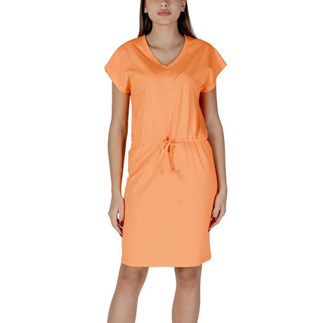 B.Young Orange Cotton Dress - Hilstor
