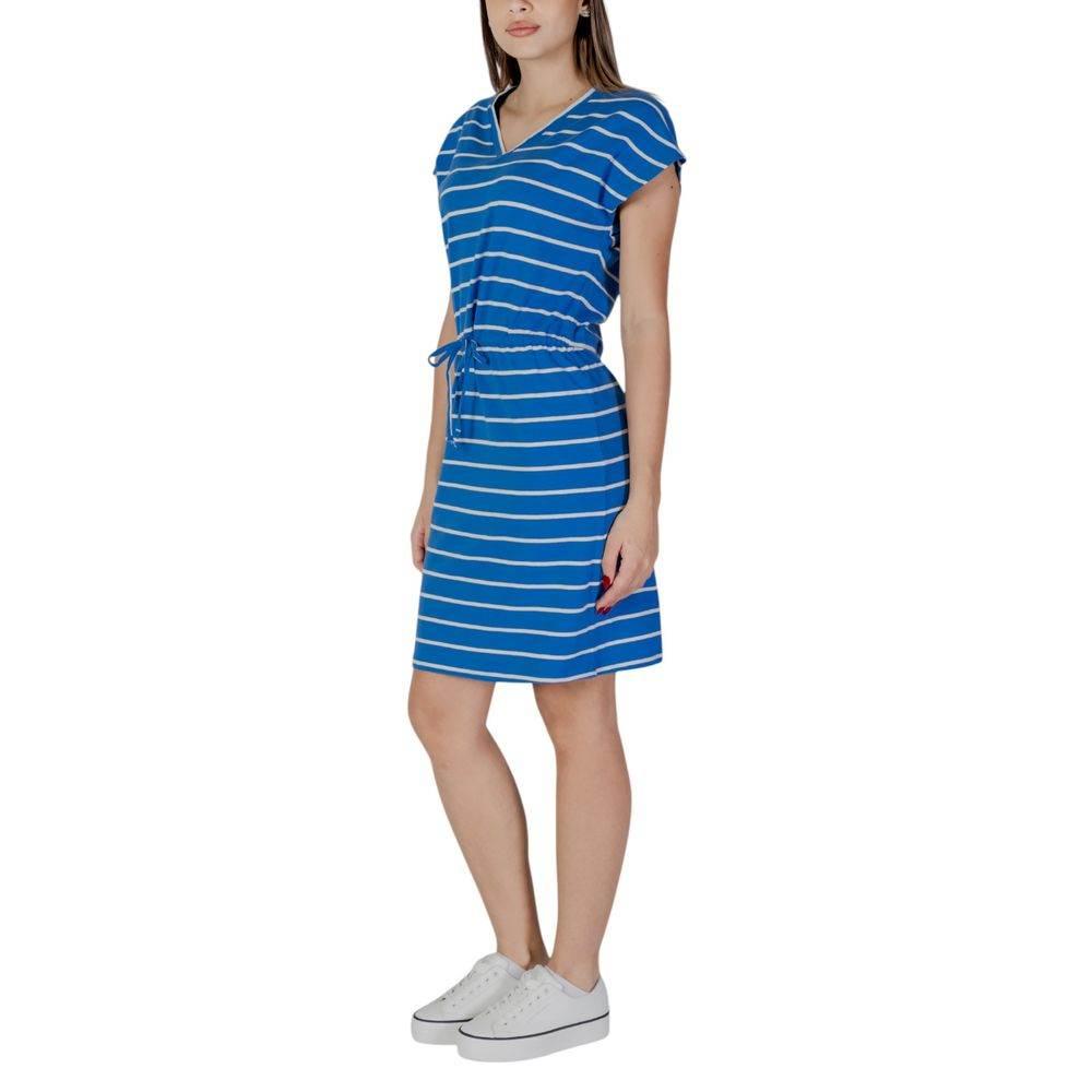 B.Young Blue Cotton Dress - Hilstor