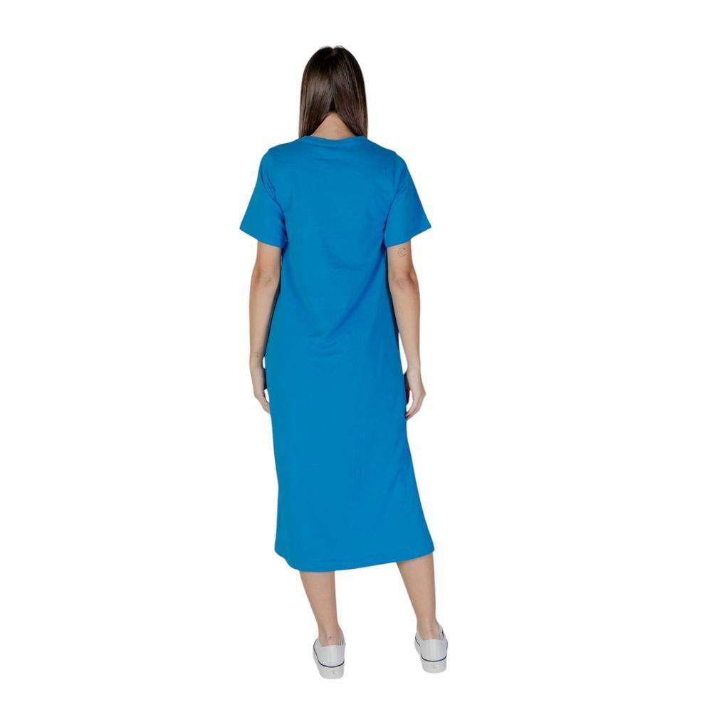 B.Young Blue Cotton Dress - Hilstor