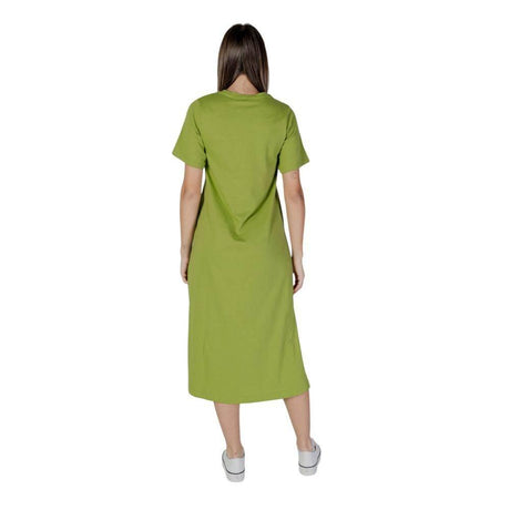 B.Young Green Cotton Dress - Hilstor