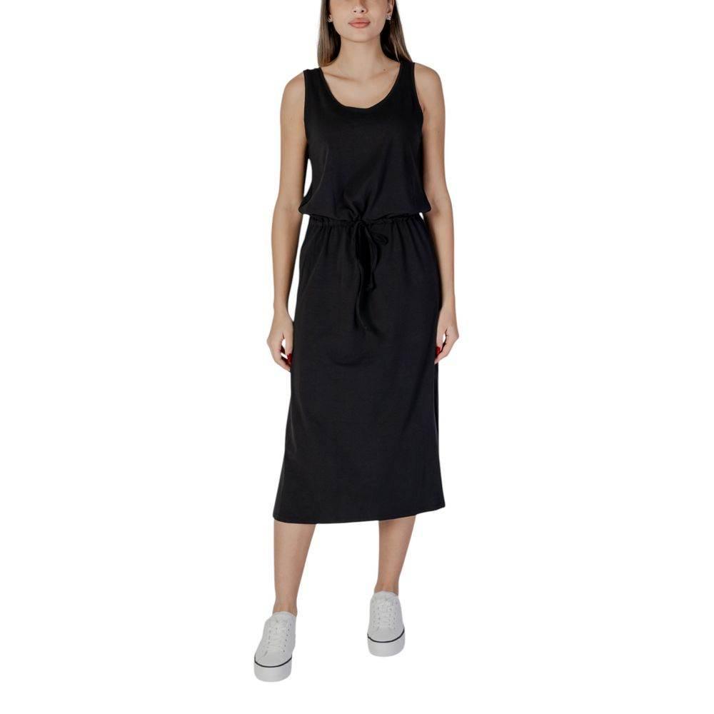 B.Young Black Cotton Dress - Hilstor