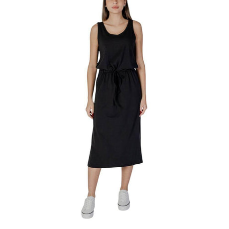 B.Young Black Cotton Dress - Hilstor