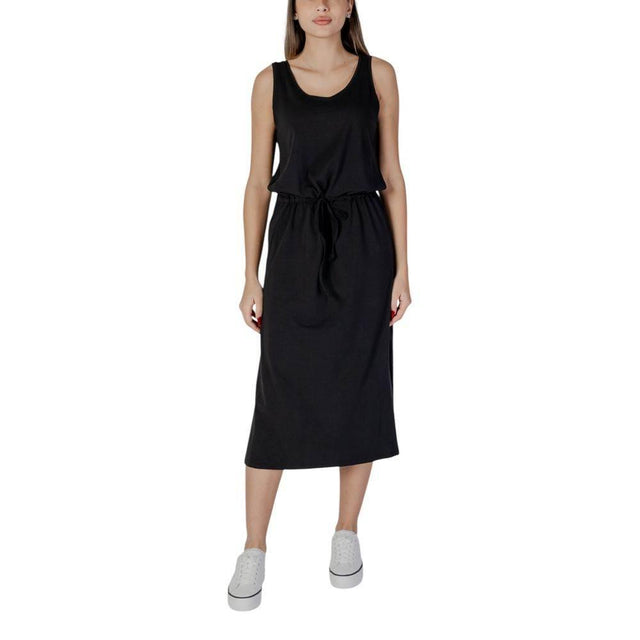 B.Young Black Cotton Dress - Hilstor