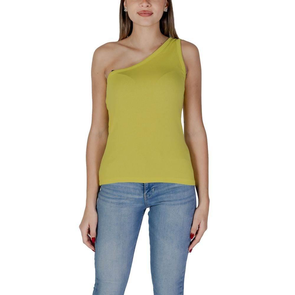 B.Young Yellow Cotton Tops & T-Shirt - Hilstor