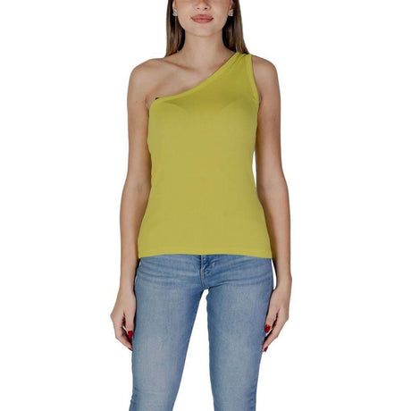 B.Young Yellow Cotton Tops & T-Shirt - Hilstor