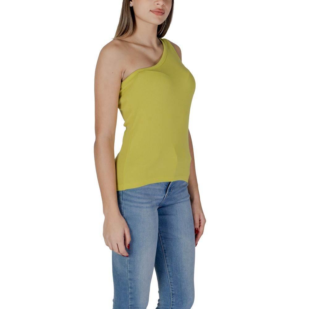 B.Young Yellow Cotton Tops & T-Shirt - Hilstor