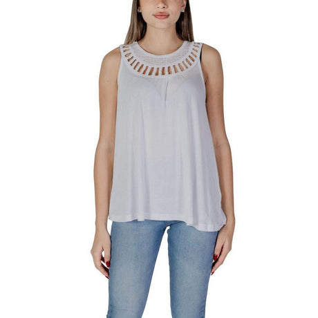 B.Young White Viscose Tops & T-Shirt - Hilstor