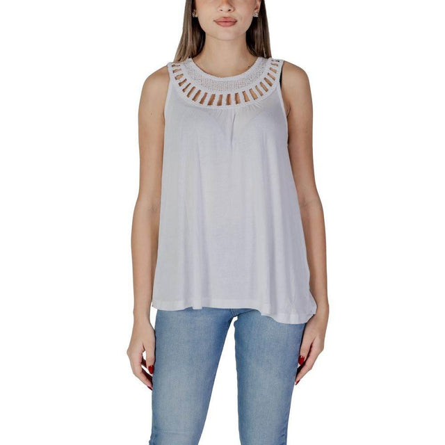 B.Young White Viscose Tops & T-Shirt - Hilstor