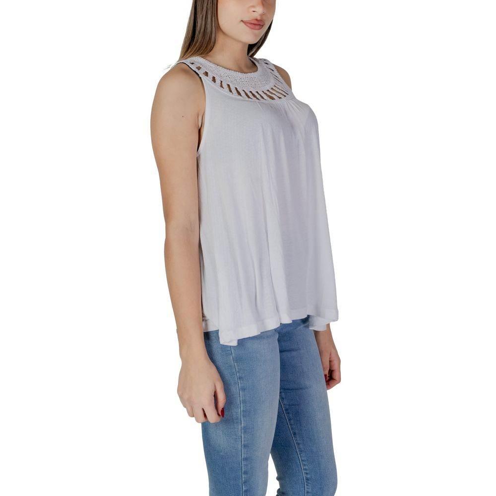 B.Young White Viscose Tops & T-Shirt - Hilstor