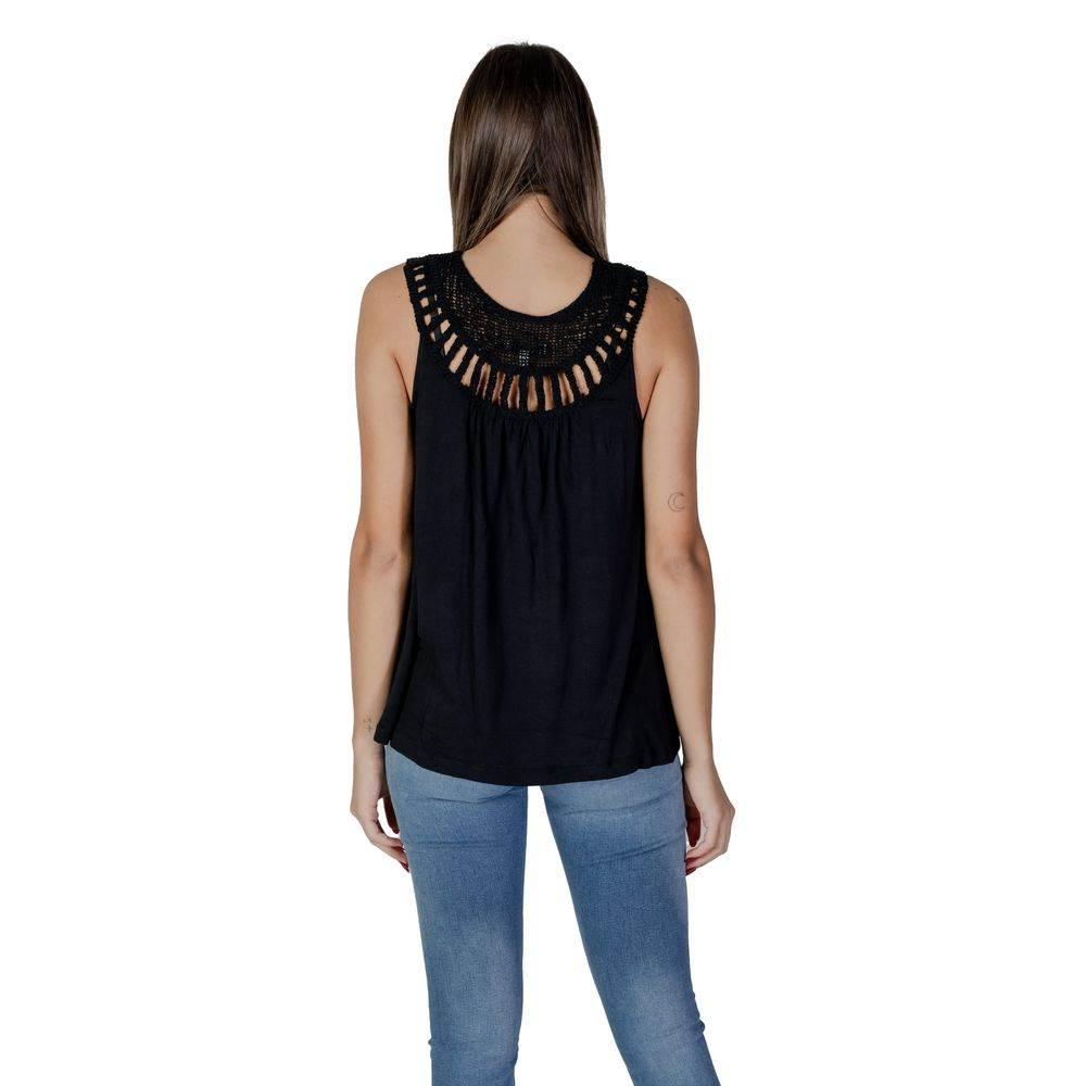B.Young Black Viscose Tops & T-Shirt - Hilstor