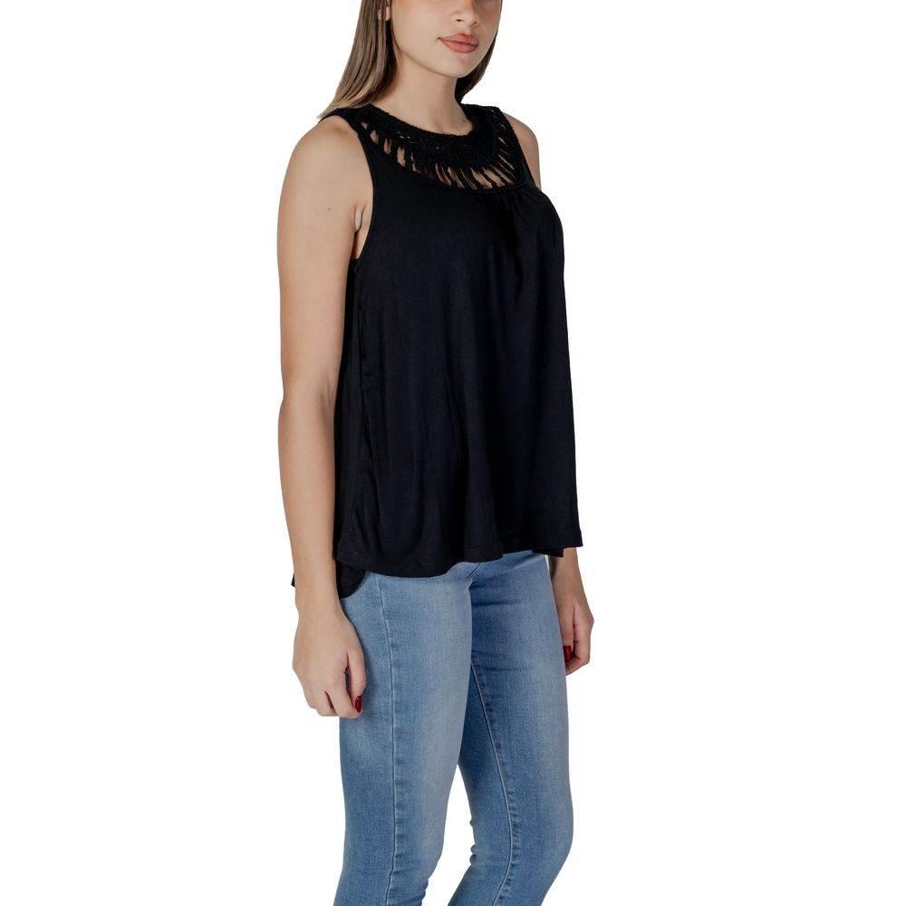 B.Young Black Viscose Tops & T-Shirt - Hilstor