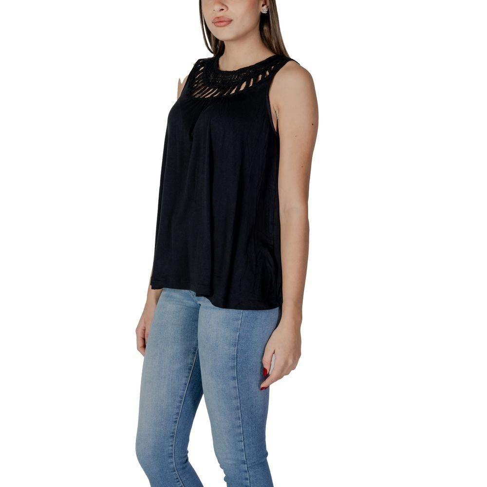 B.Young Black Viscose Tops & T-Shirt - Hilstor