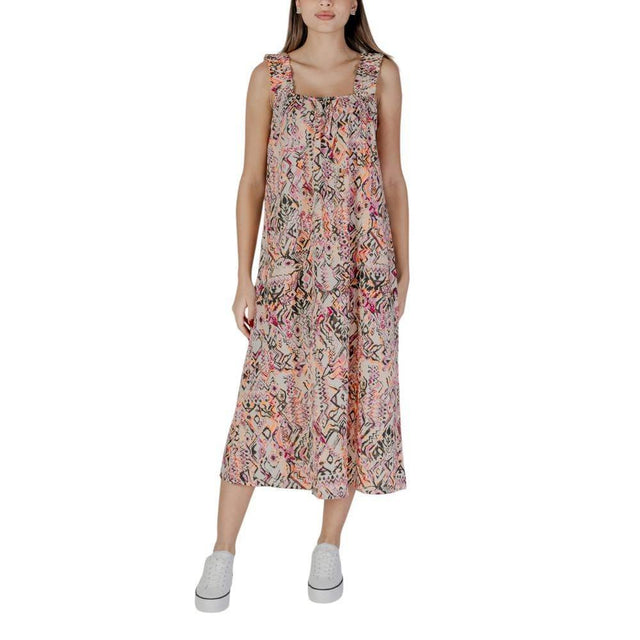 B.Young Multicolor Cotton Dress - Hilstor