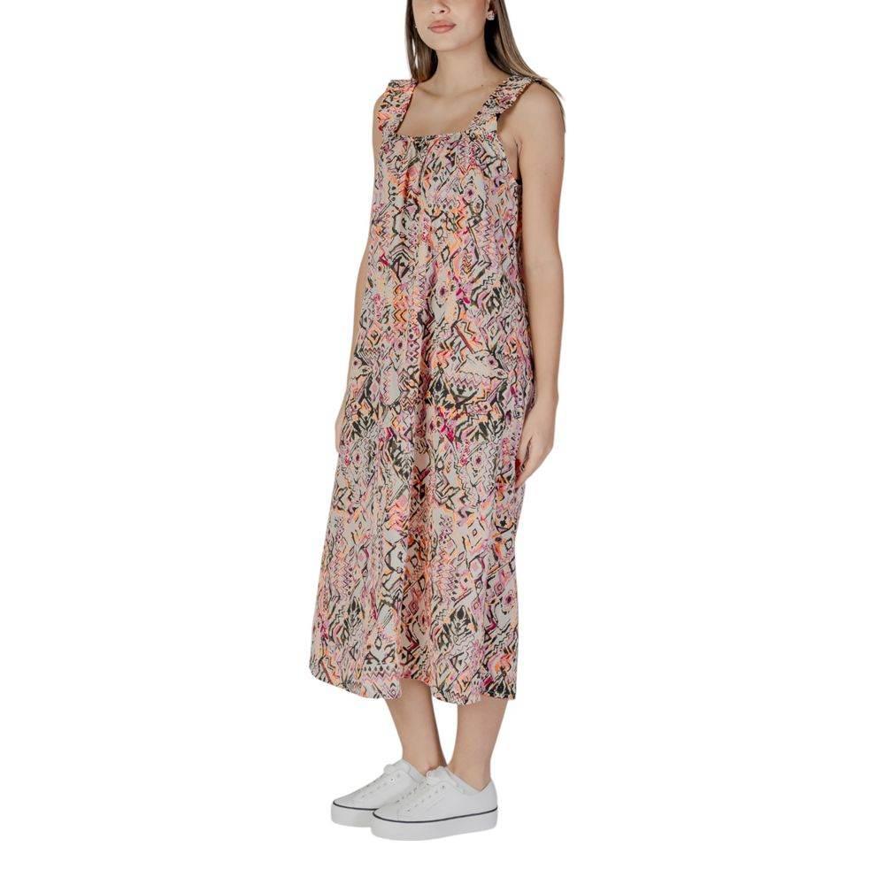 B.Young Multicolor Cotton Dress - Hilstor