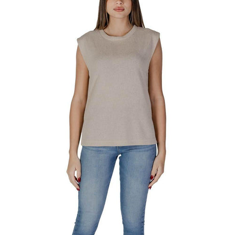 B.Young Beige Viscose Tops & T-Shirt - Hilstor