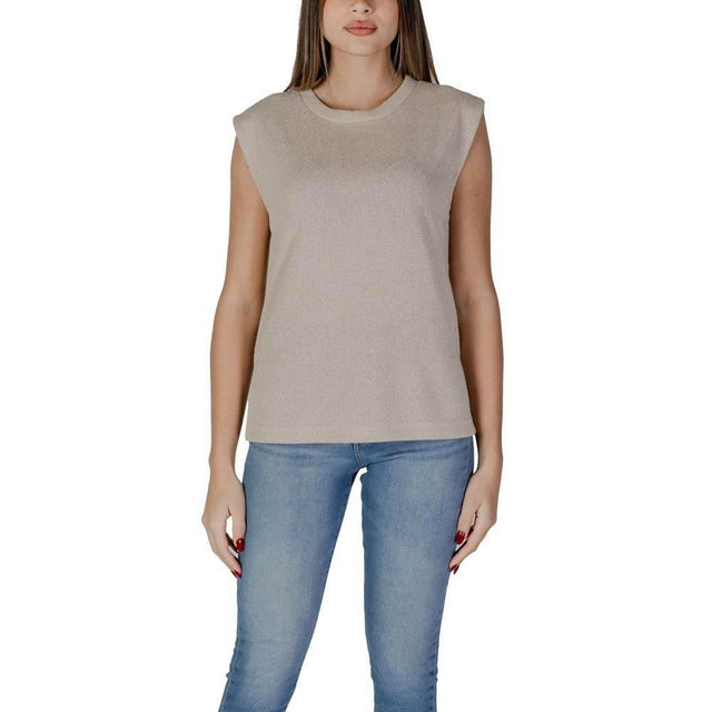 B.Young Beige Viscose Tops & T-Shirt - Hilstor