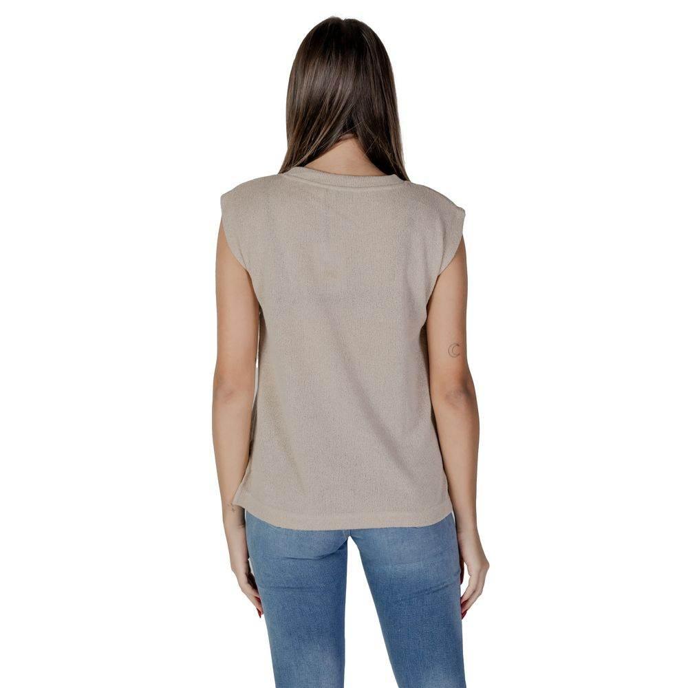 B.Young Beige Viscose Tops & T-Shirt - Hilstor