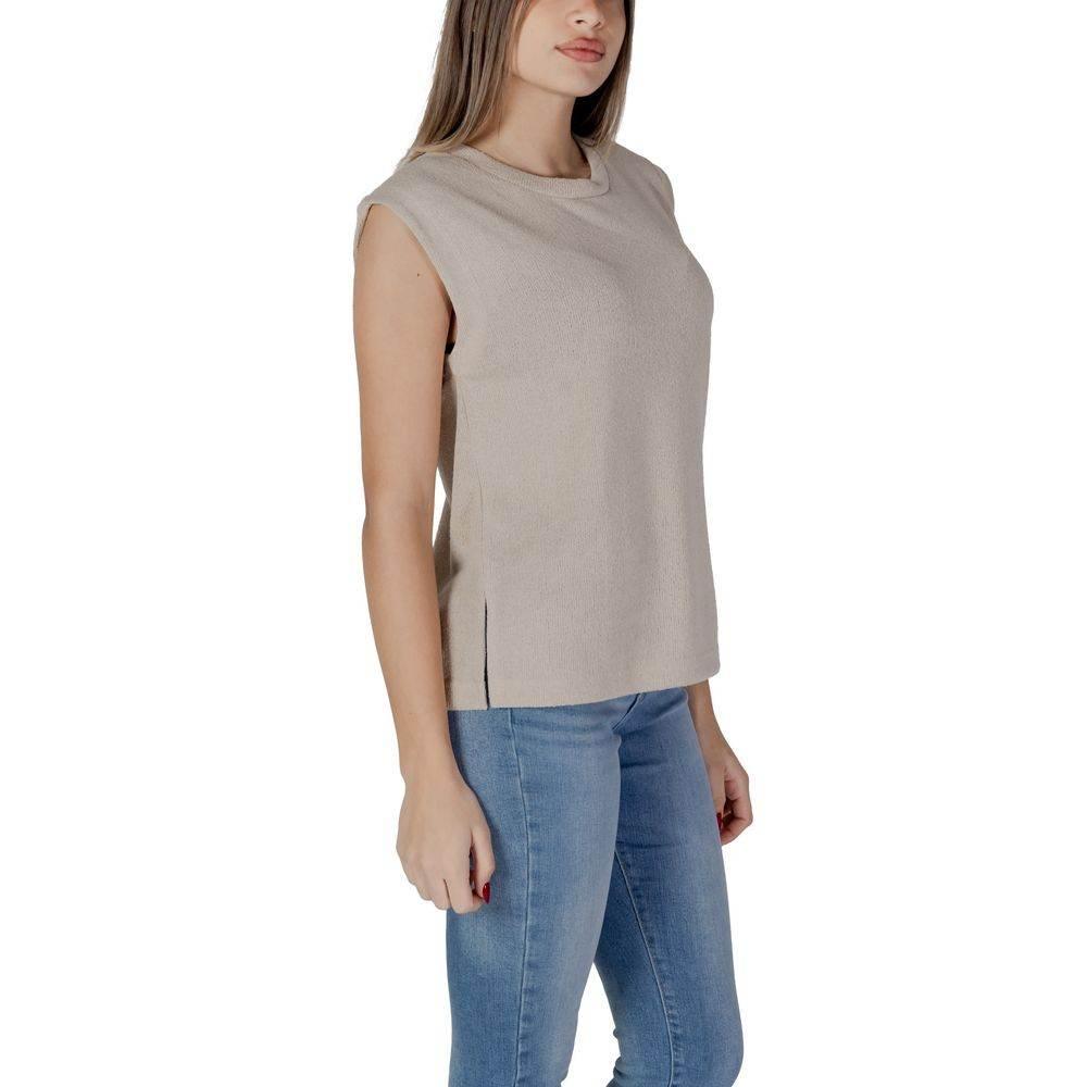 B.Young Beige Viscose Tops & T-Shirt - Hilstor