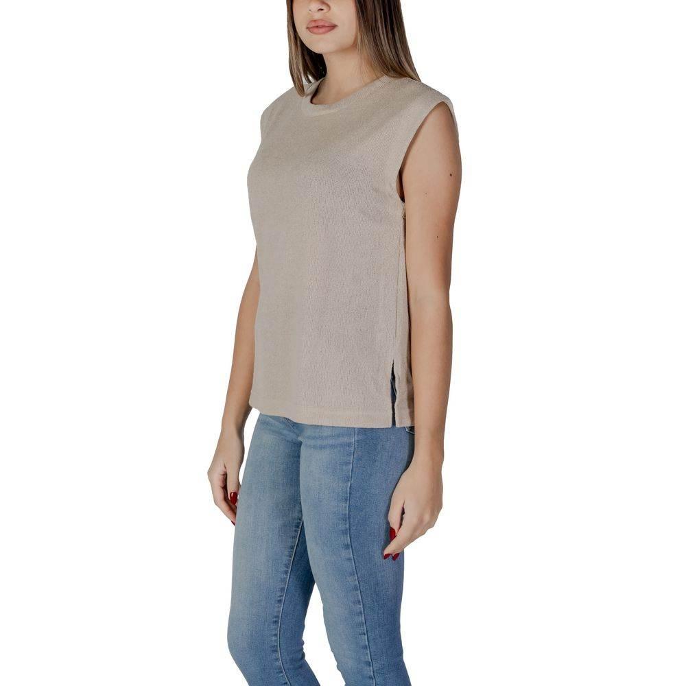 B.Young Beige Viscose Tops & T-Shirt - Hilstor