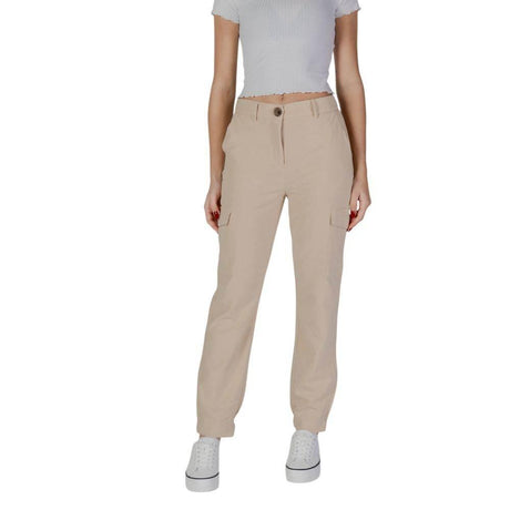 B.Young Beige Polyester Jeans & Pant - Hilstor