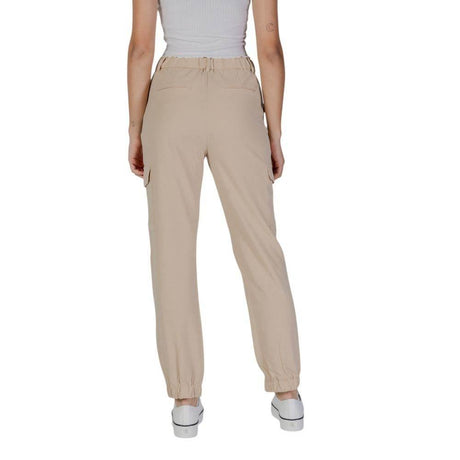 B.Young Beige Polyester Jeans & Pant - Hilstor