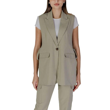 B.Young Green Polyester Vest - Hilstor