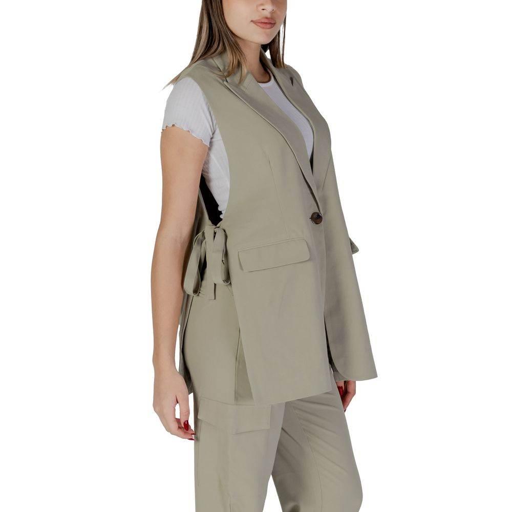 B.Young Green Polyester Vest - Hilstor