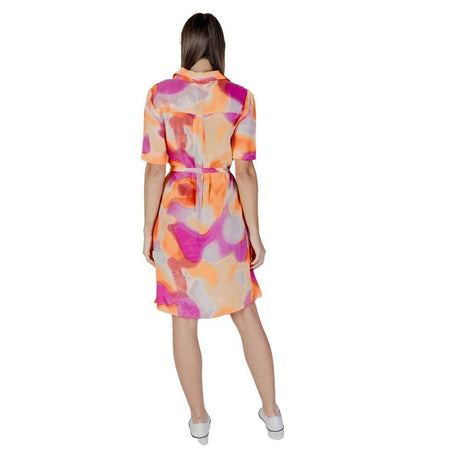 B.Young Orange Cotton Dress - Hilstor