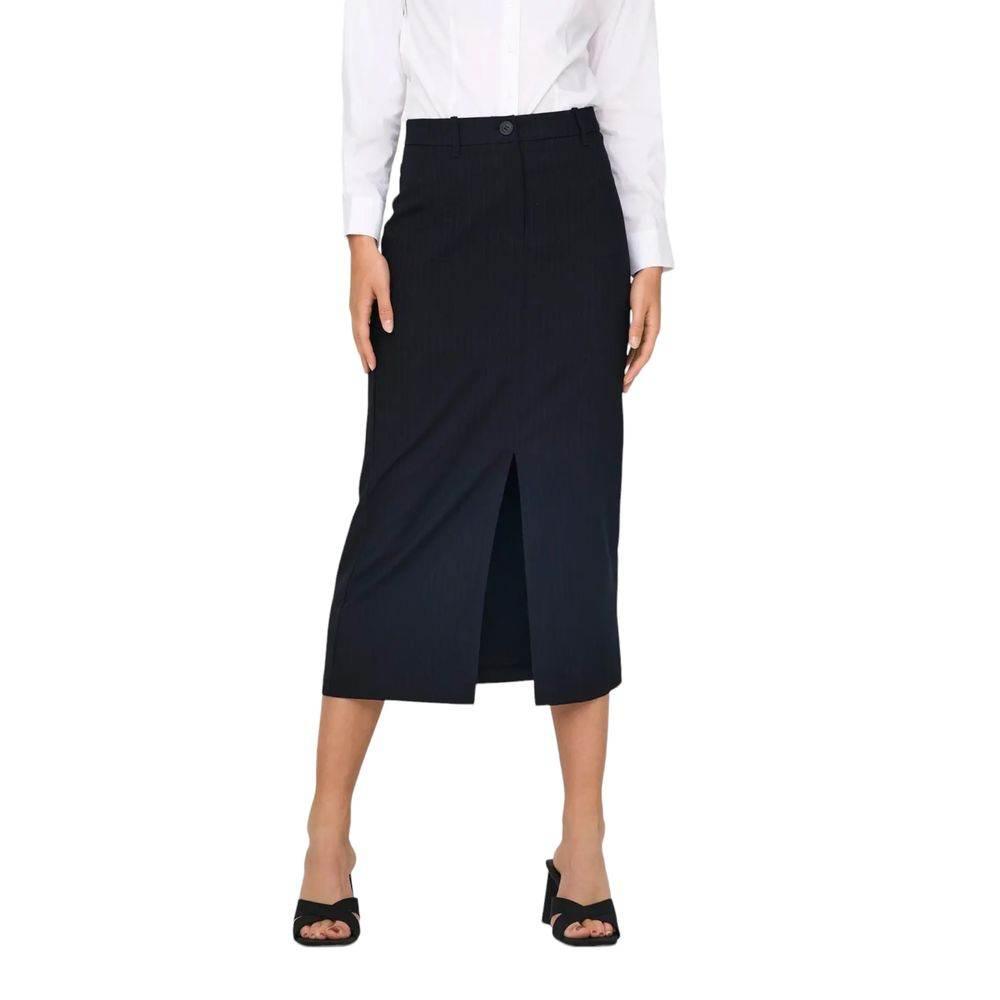 Jacqueline De Yong Gray Polyester Skirt - Hilstor