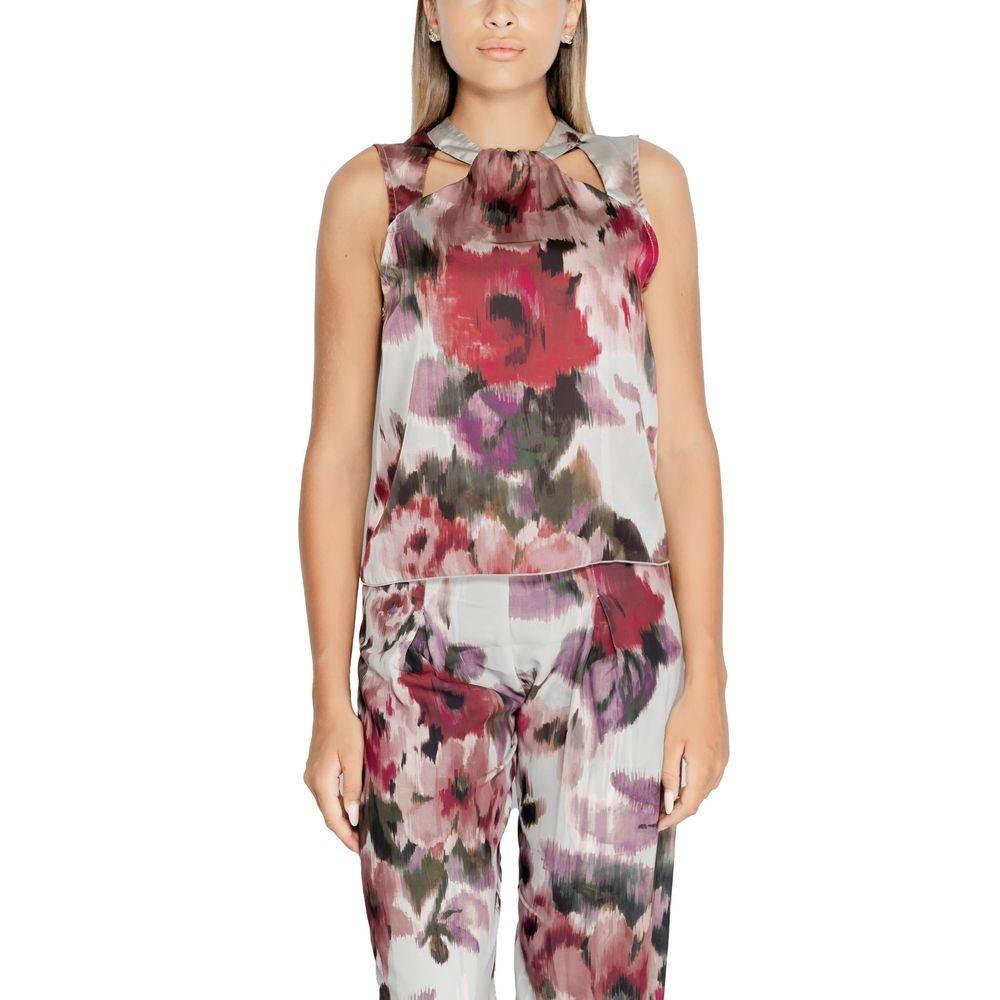 Rinascimento Bordeaux Polyester Tank Top - Hilstor