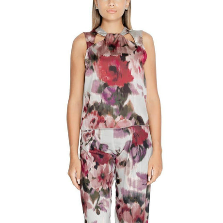 Rinascimento Bordeaux Polyester Tank Top - Hilstor