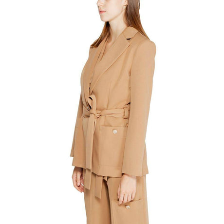 Rinascimento Beige Polyester Suits & Blazer - Hilstor